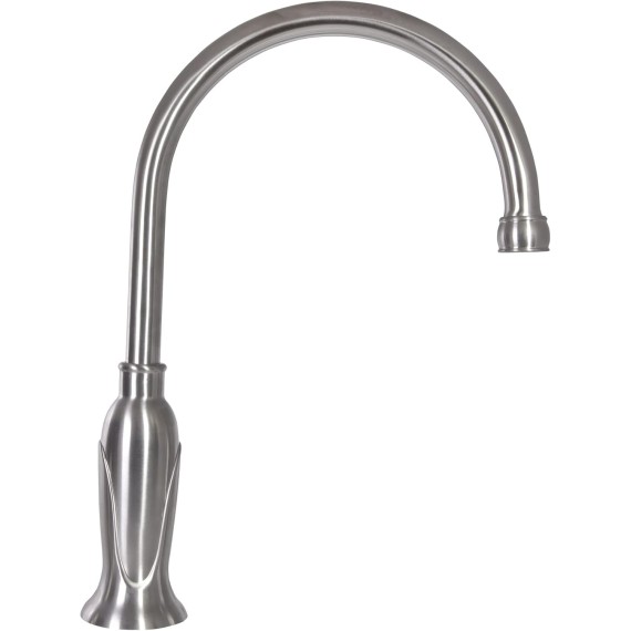 Design House 525808 Madison Single-Handle Kitchen Faucet with Side Sprayer and Soap Dispenser, Satin Nickel, 12"