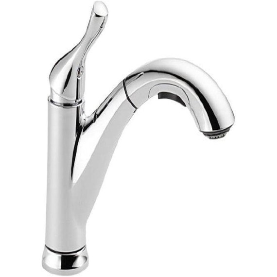 Faucet Grant Single-Handle Kitchen Sink Faucet with Pull Out Sprayer, Chrome 16953-DST