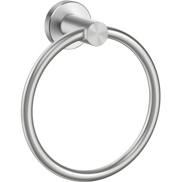 Brushed Nickel Towel Ring, SUS304 Stainless Steel Hand Towel Holder for Bathroom Wall Mounted, Modern Towel Hanger, Towel Rack Round, Ring Towel Holder Ideal for Bath, Kitchen, RV