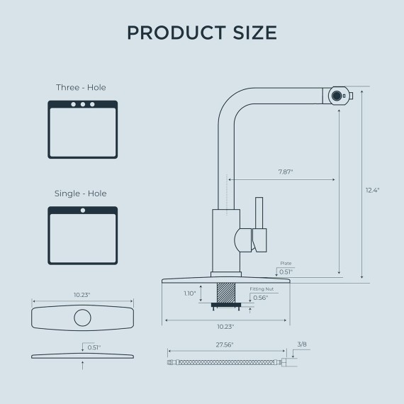 Kitchen Faucet, Brushed Nickel Kitchen Faucets with Pull Down Sprayer, Stainless Steel Kitchen Sink Faucet 3 in 1 Function, Waterfall Modern Faucet for Kitchen Sink, Bar, Laundry, Rv